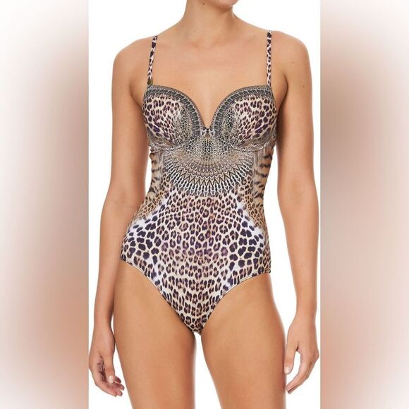 NWT Animal-Print Call Of The Cathedral Underwire One-Piece Swimsuit $400 - Picture 3 of 9